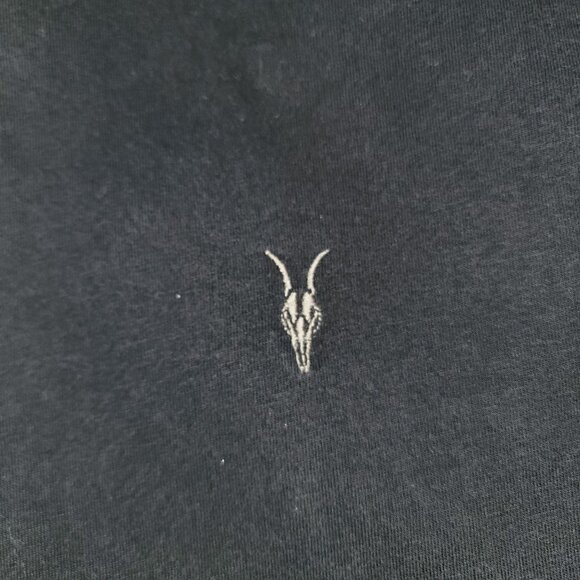 Allsaints Mens Black Crew Neck T-Shirt Size M Made In Turkey - Picture 2 of 5